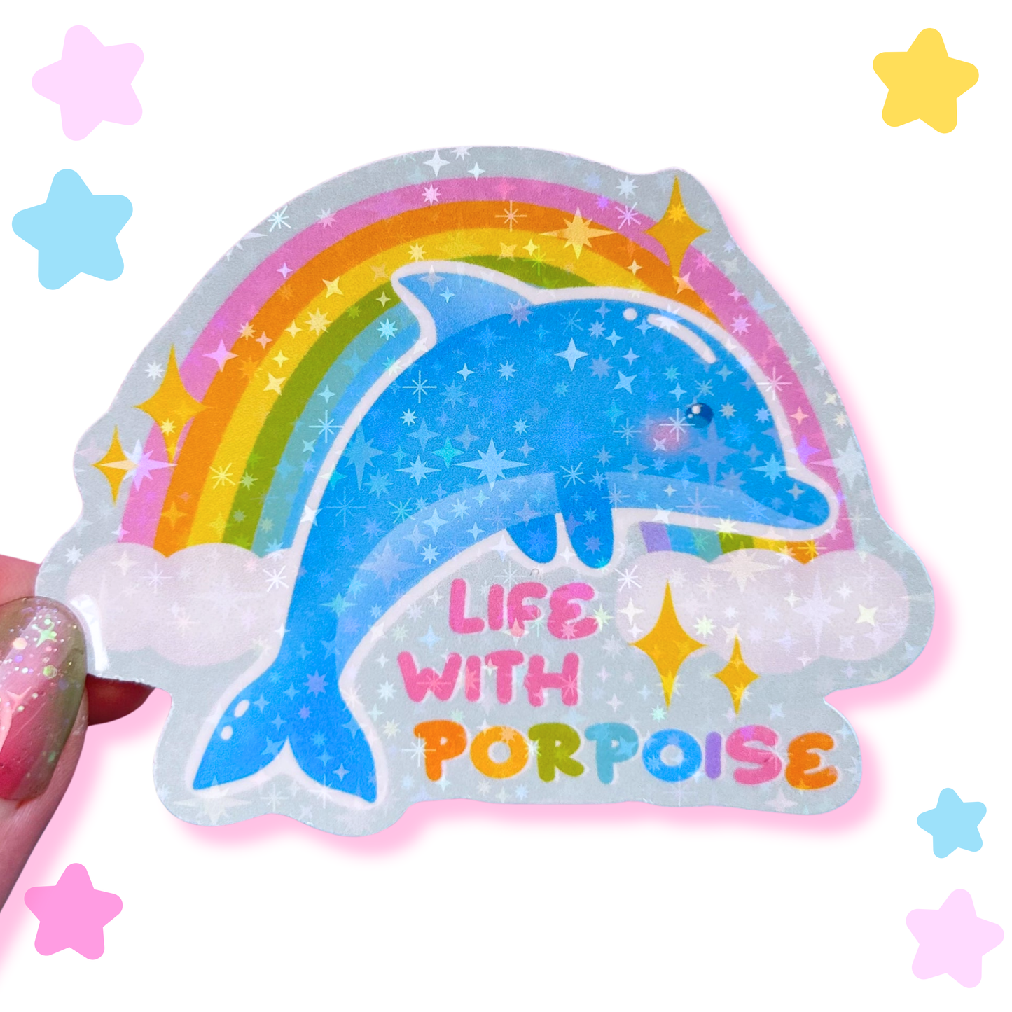 life with porpoise sticker