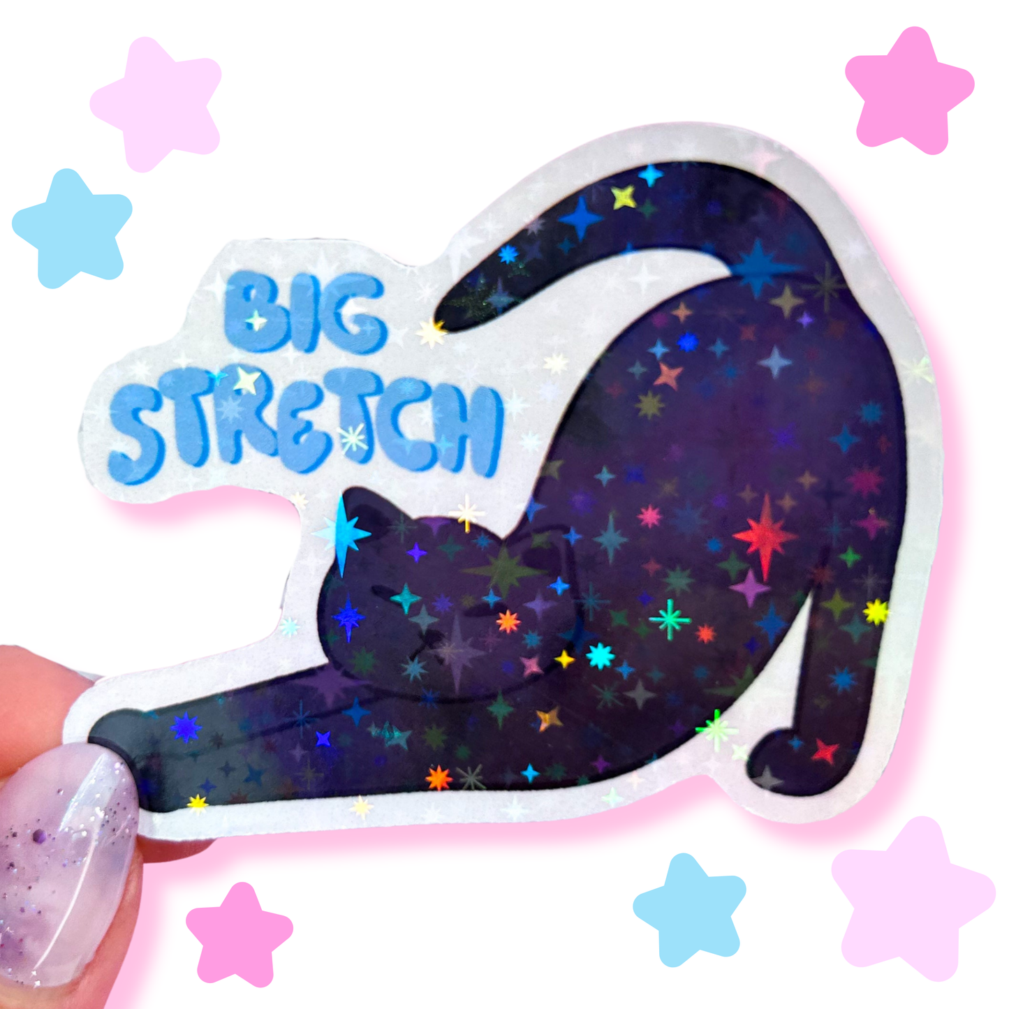 big stretch sticker