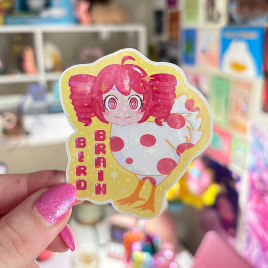 bird brain teto sticker