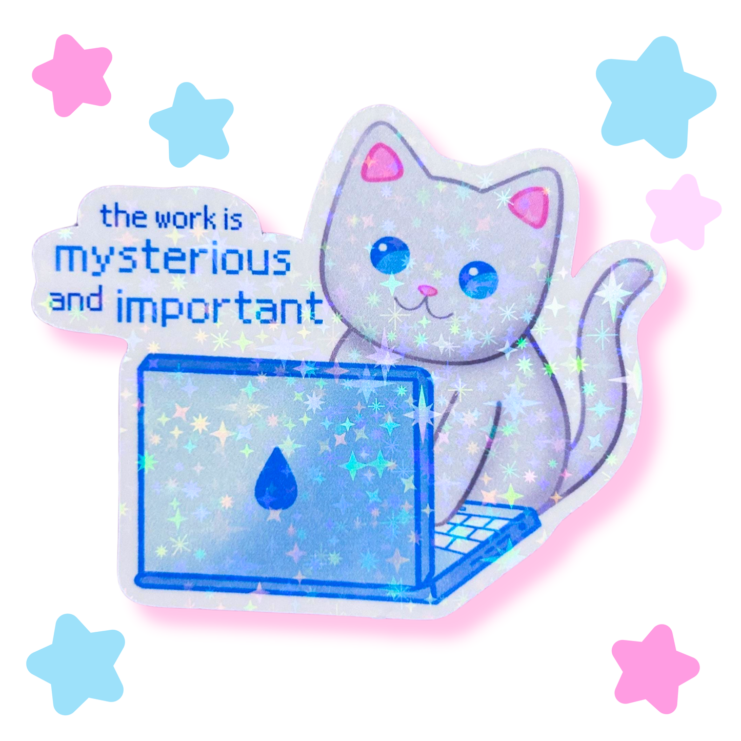 lumon kitty sticker