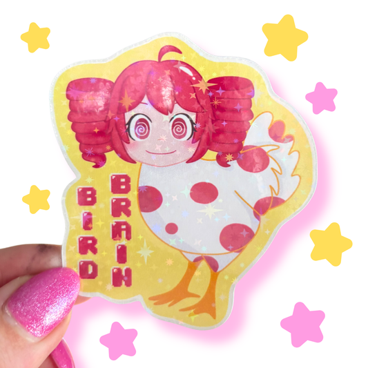 bird brain teto sticker