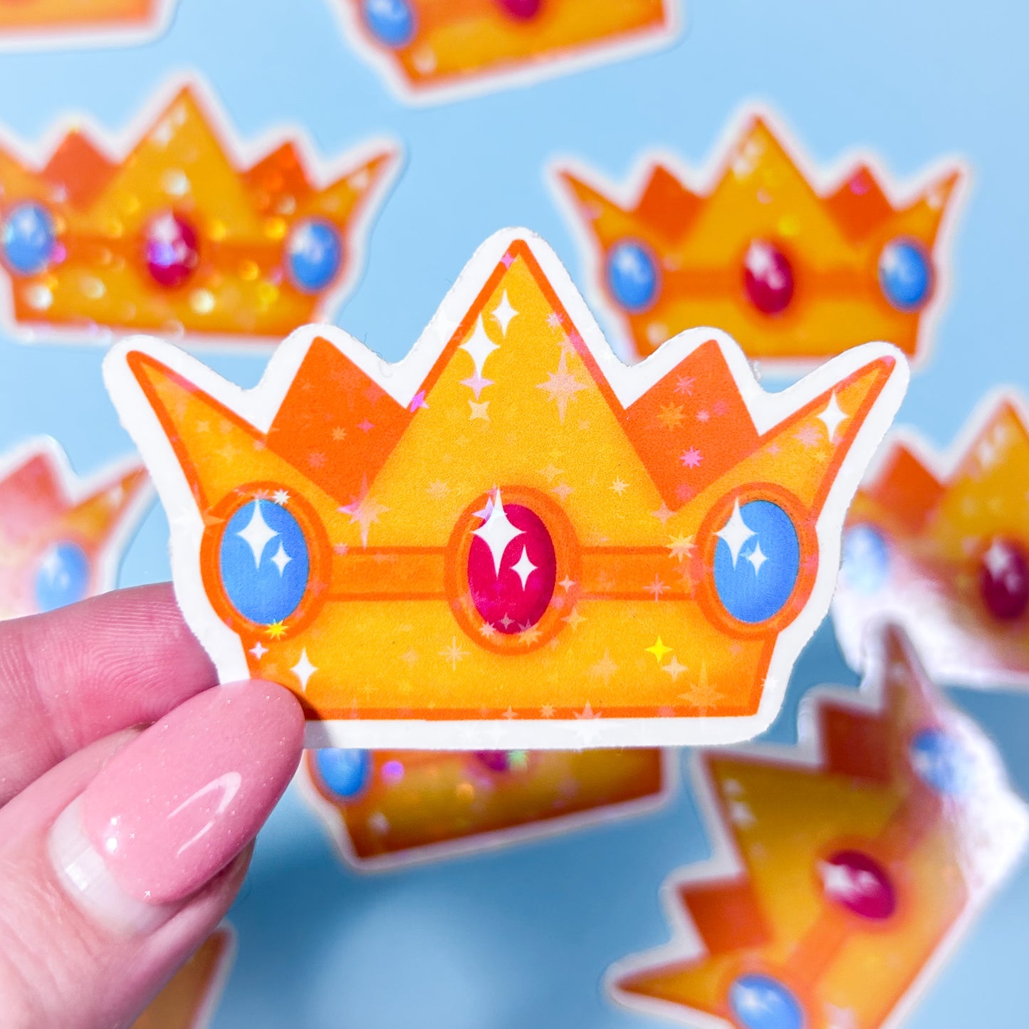peachy crown sticker