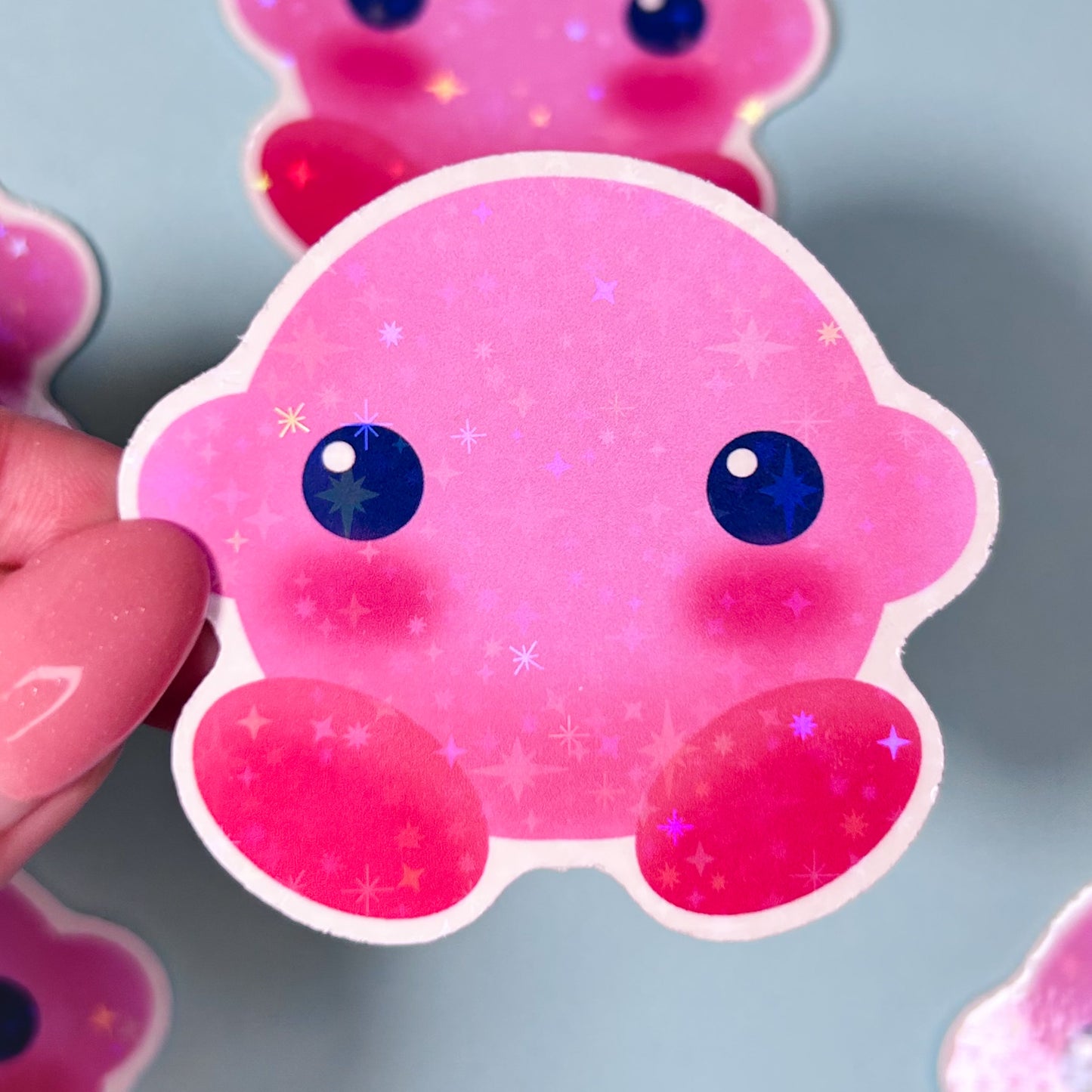 kirby + waddle dee stickers