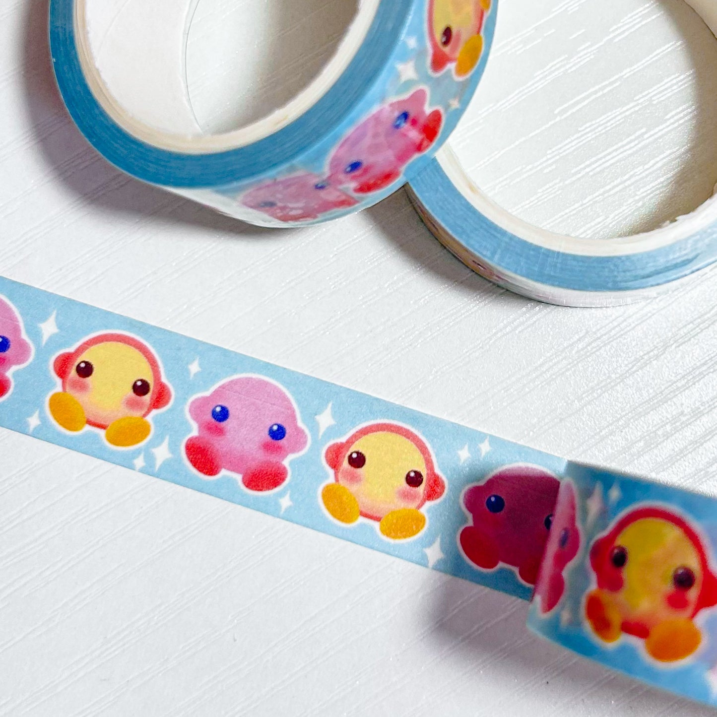 kirby + waddle dee washi tape