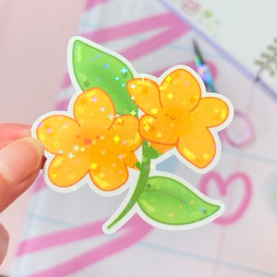 happy jasmine sticker