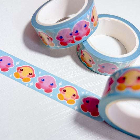 kirby + waddle dee washi tape