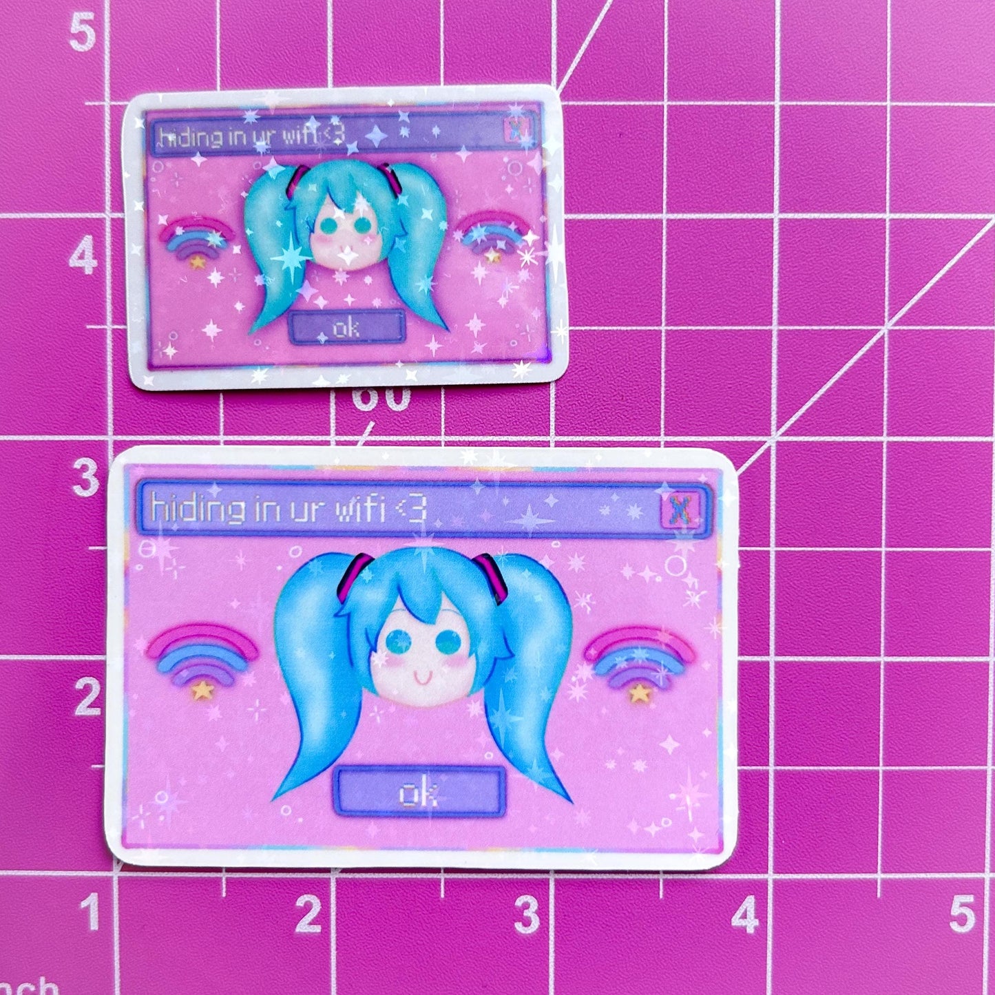 miku “hiding in your wifi” sticker
