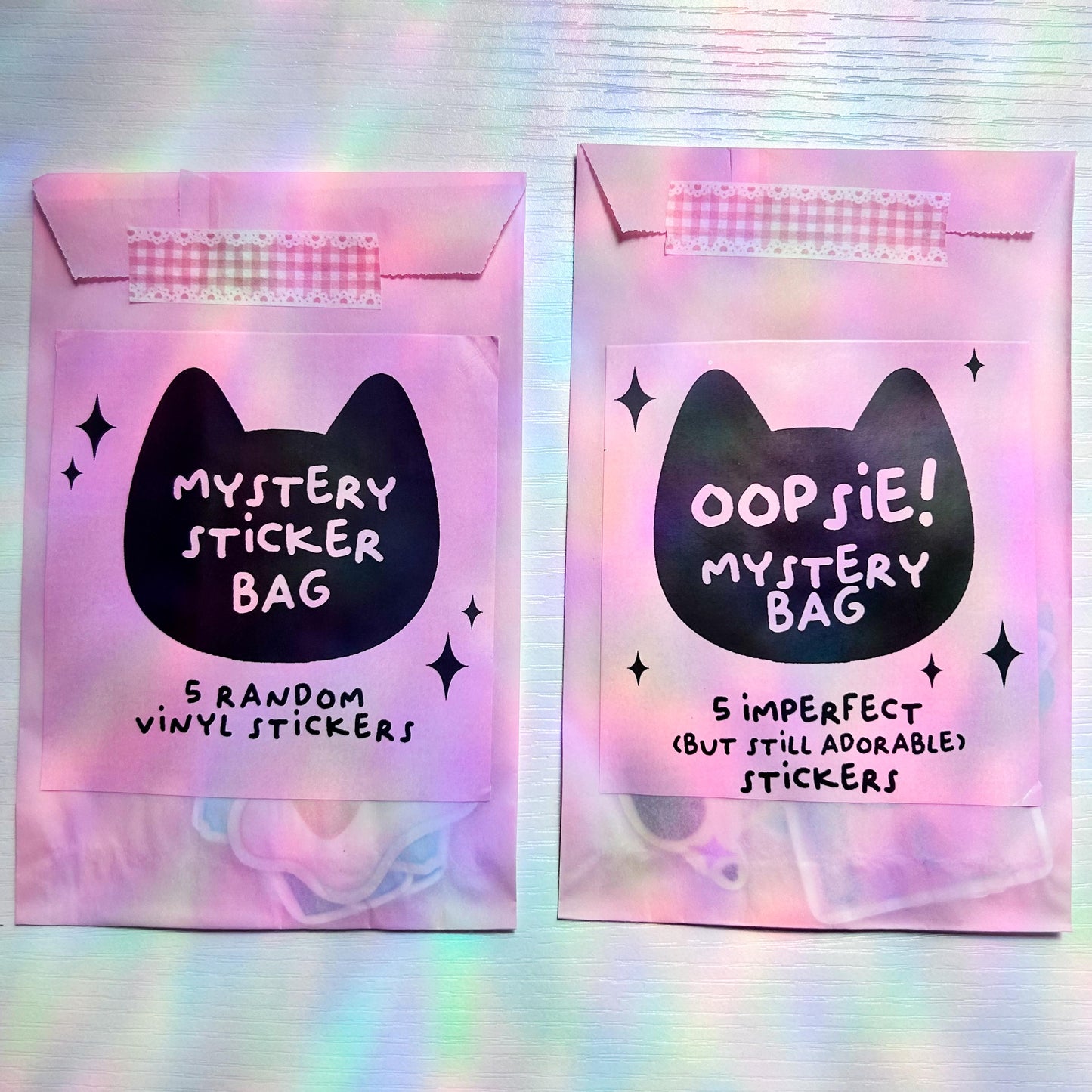 oopsie sticker bag
