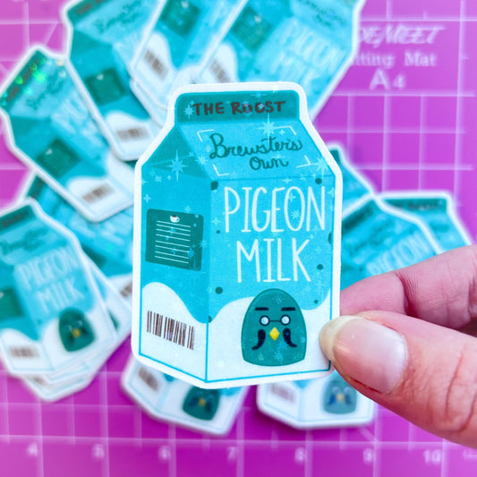brewster’s pigeon milk sticker