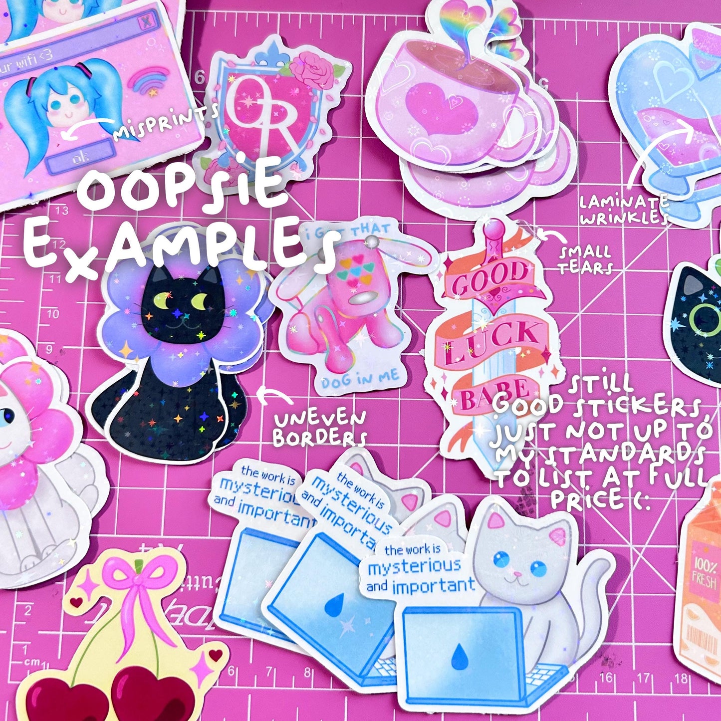 oopsie sticker bag