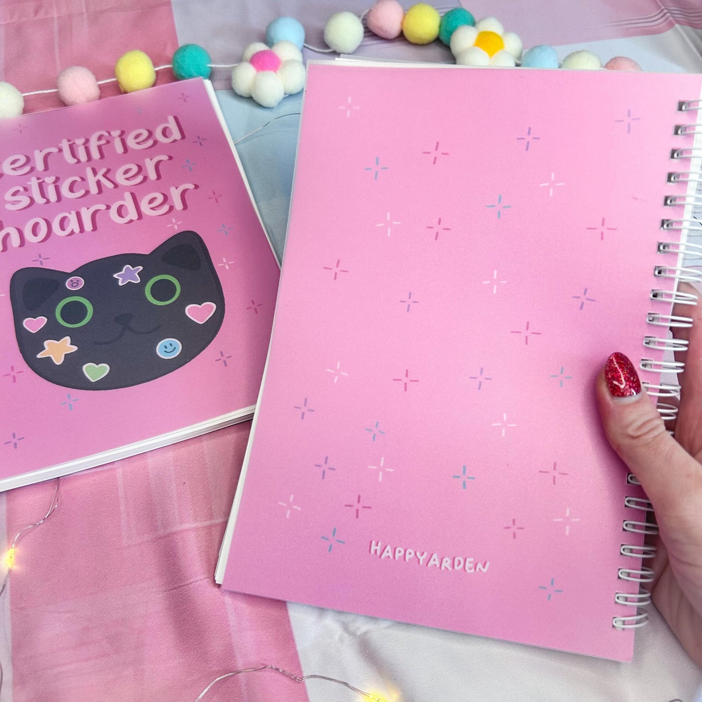 certified sticker hoarder - reusable sticker book