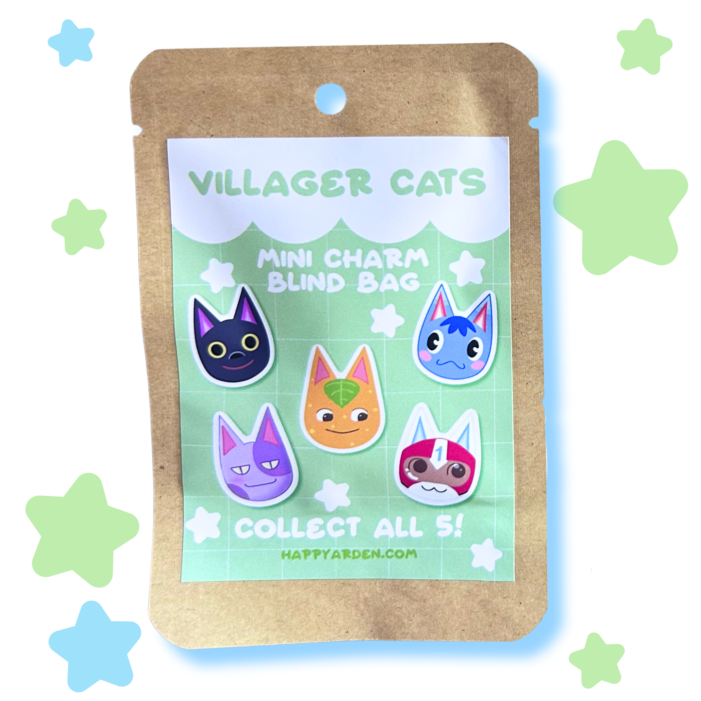 villager cat mini charm grab bag