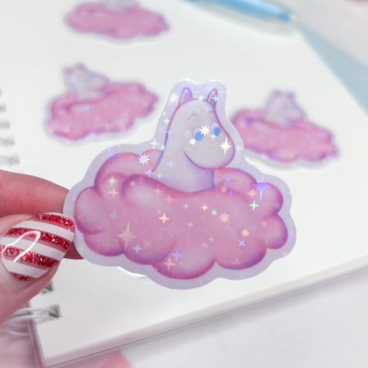 moomin in cloud sticker