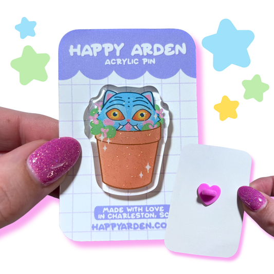 derpy acrylic pin