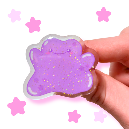 ditto acrylic pin