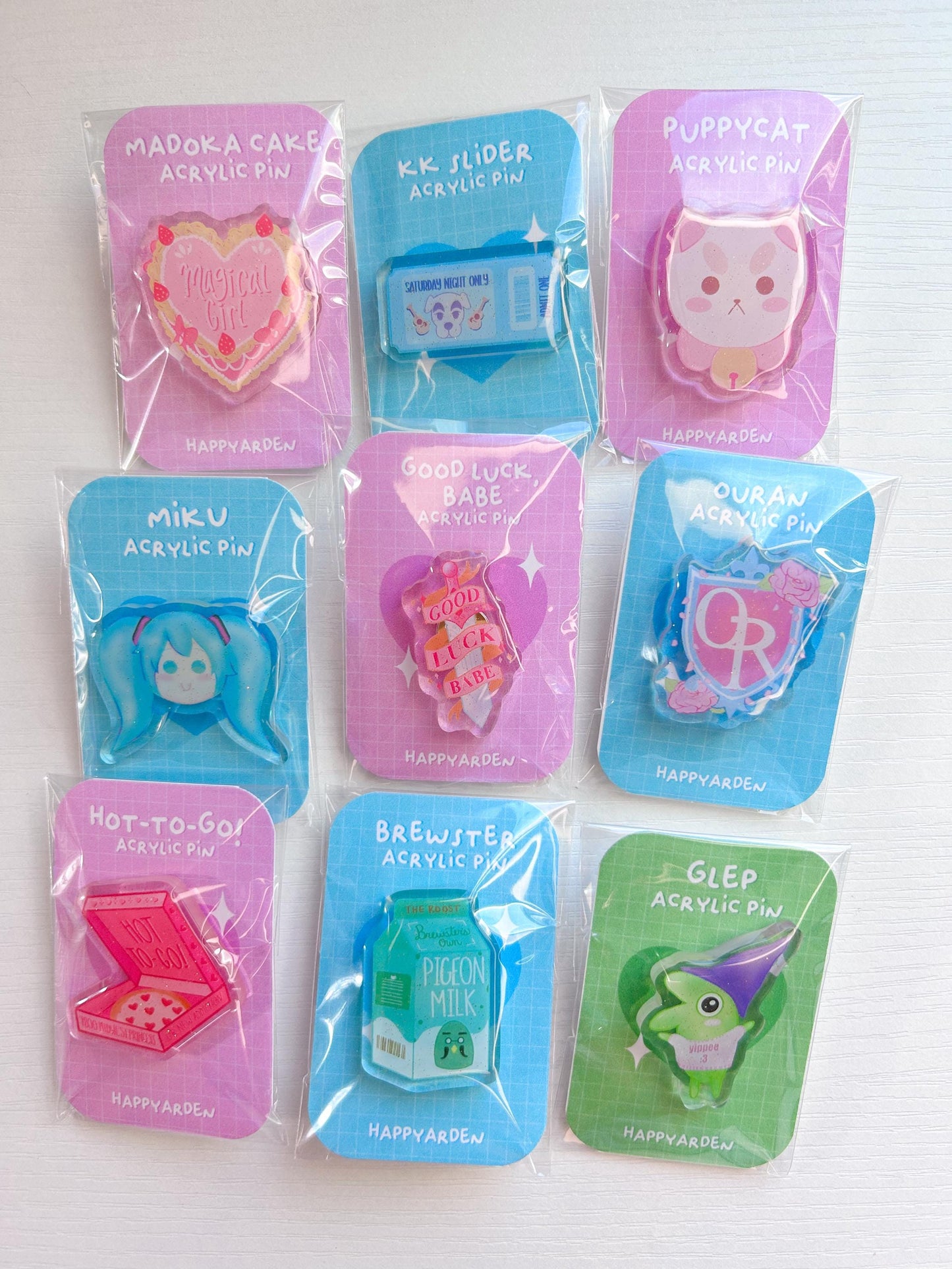 magical girl cake pin