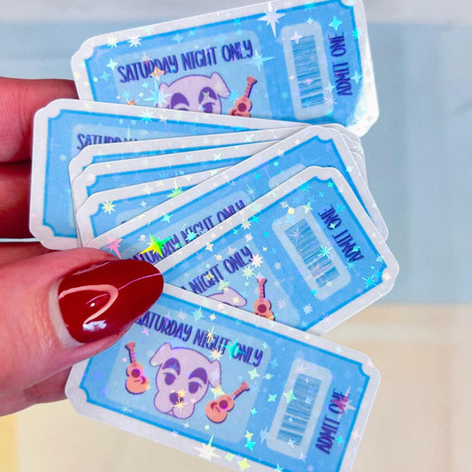 kk concert ticket sticker