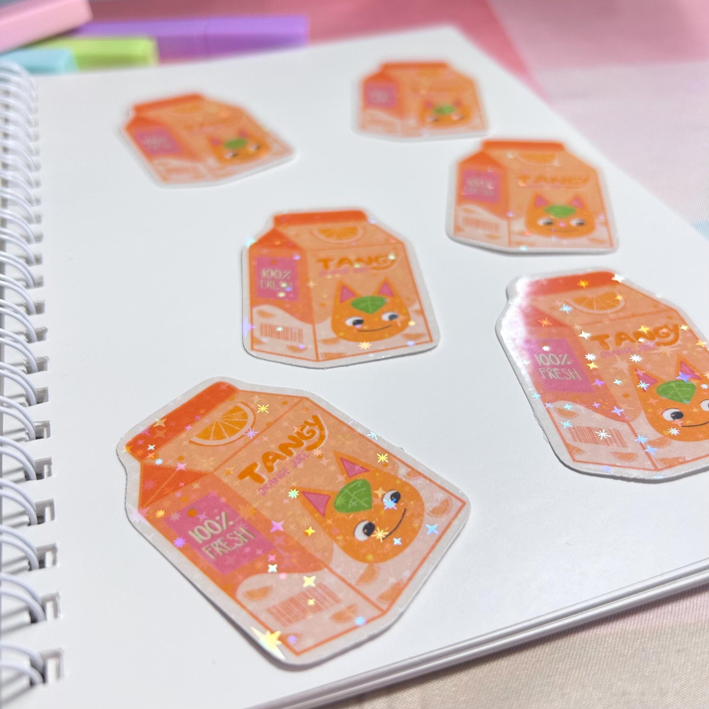 tangy orange juice sticker