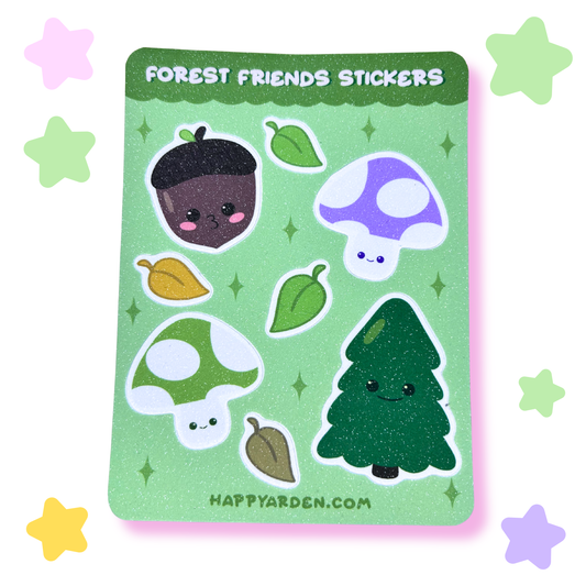 forest friends sticker sheet