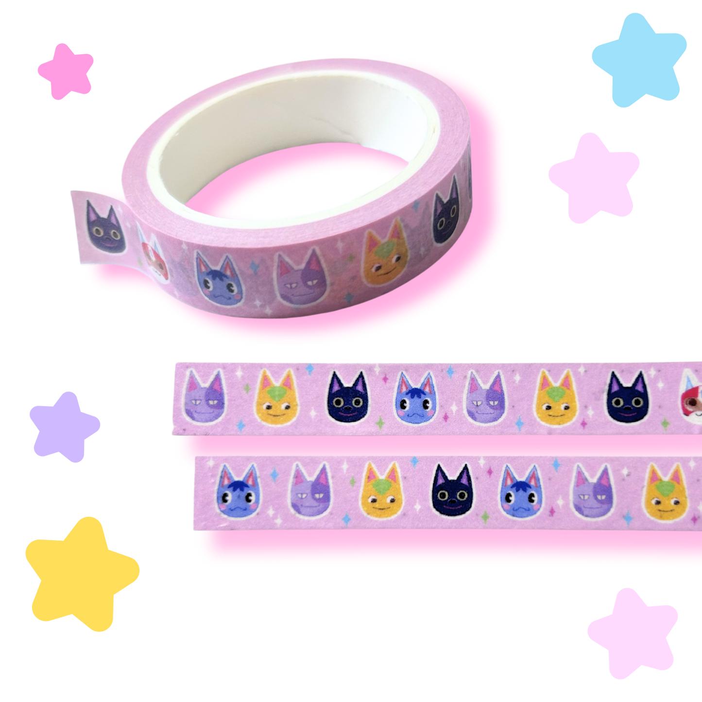 villager cat washi tape