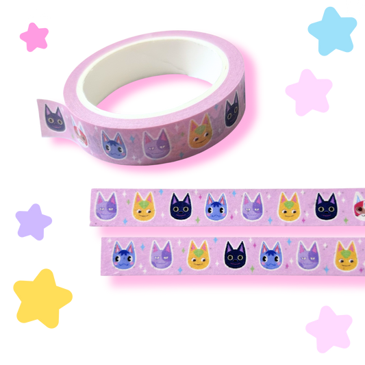villager cat washi tape