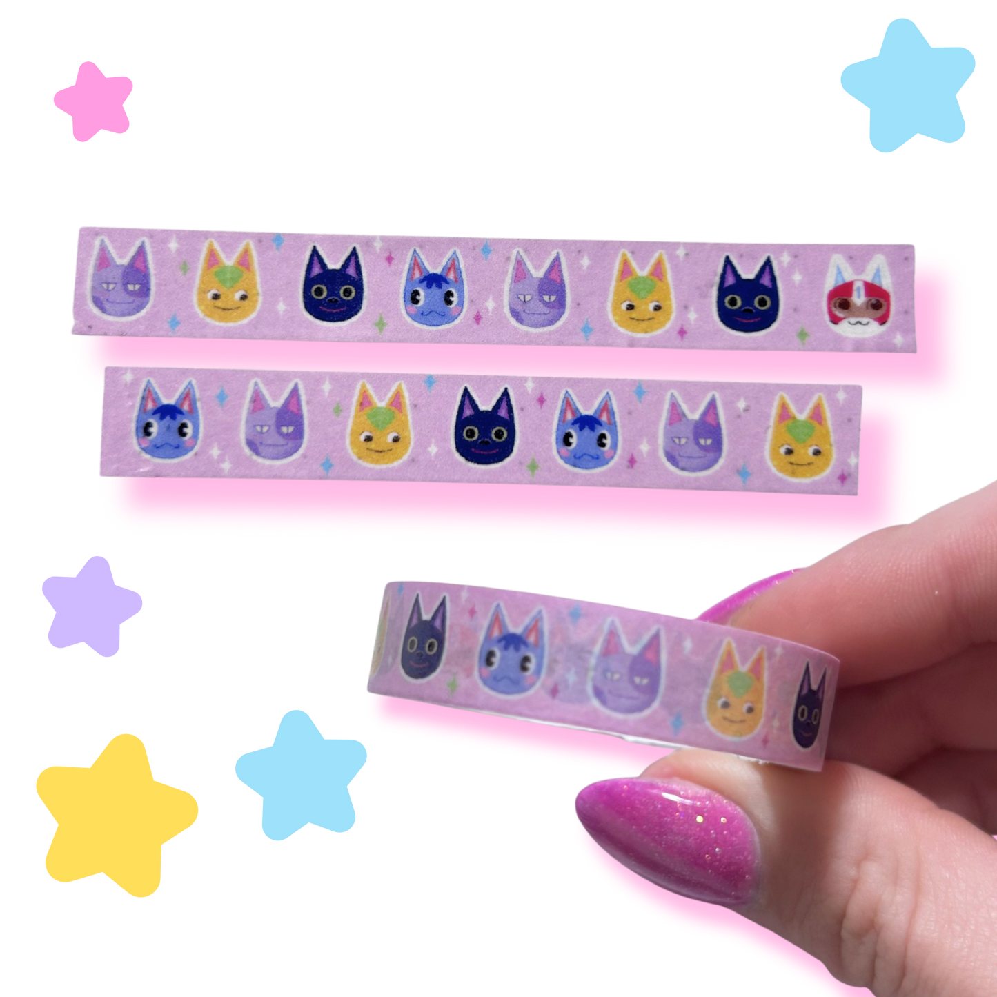 villager cat washi tape