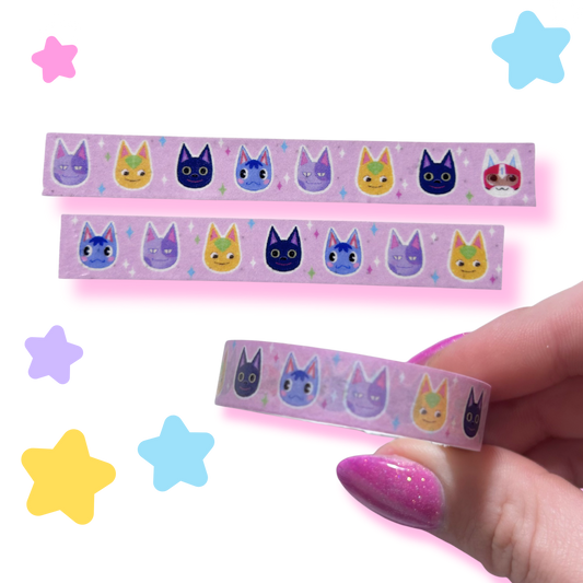 villager cat washi tape