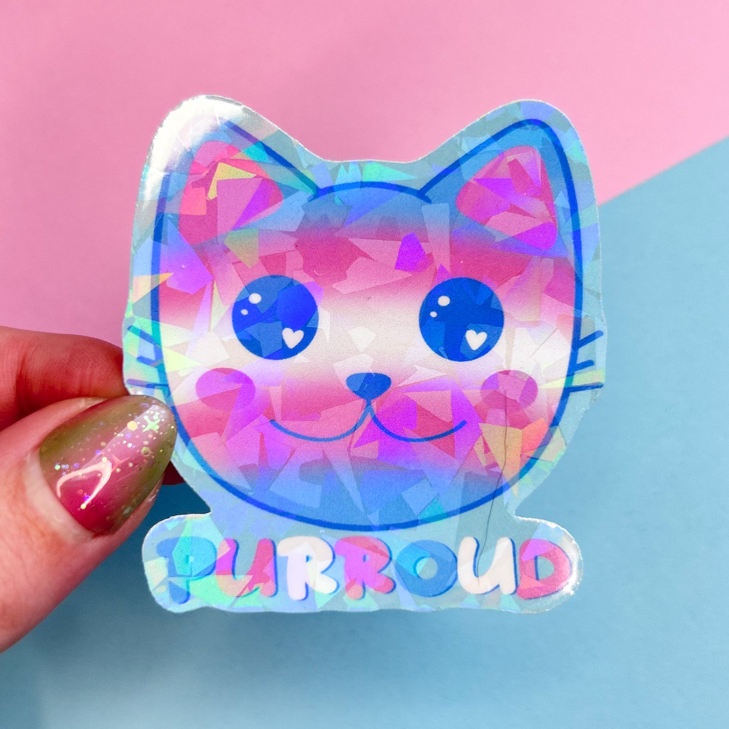 pride kitty "purroud" stickers