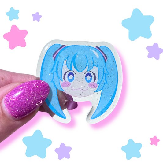 miku acrylic pin