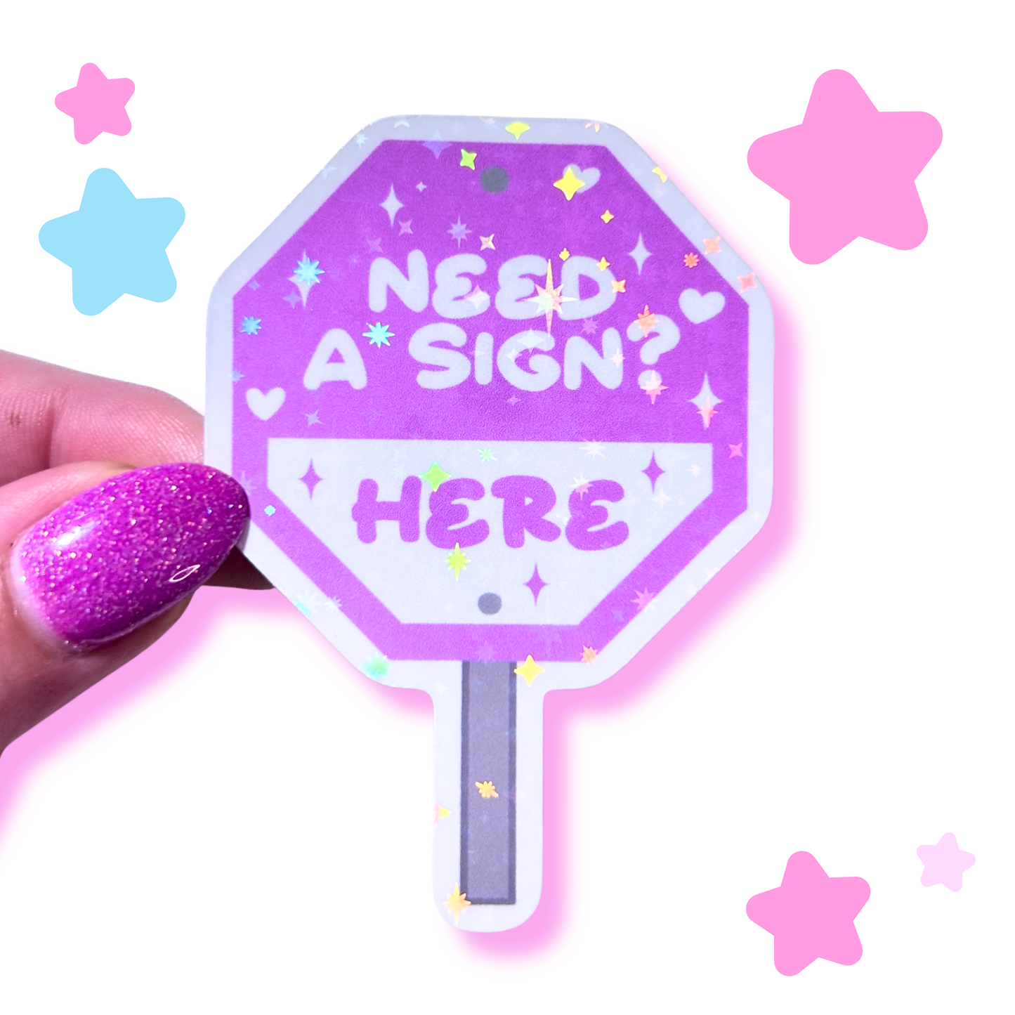 need a sign? sticker