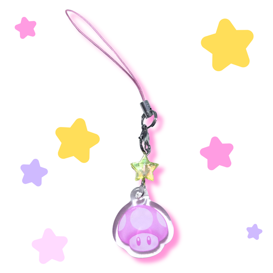 mushroom mini charm