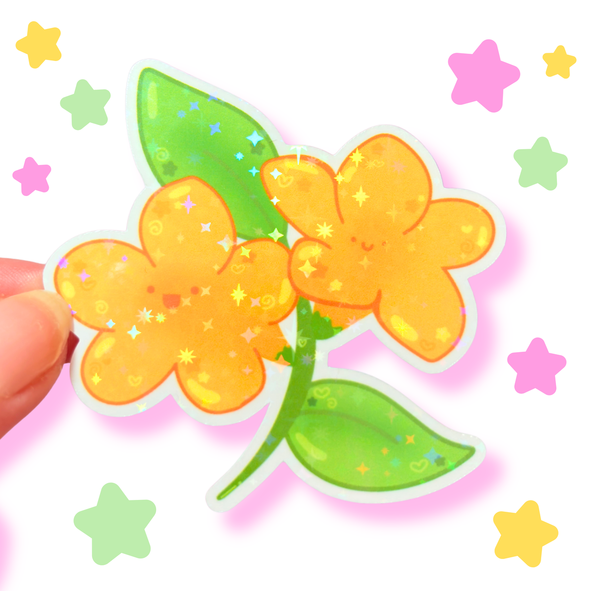 happy jasmine sticker